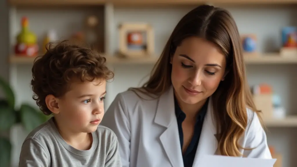 Фахівець з АВА терапії з дитиною на заняттях